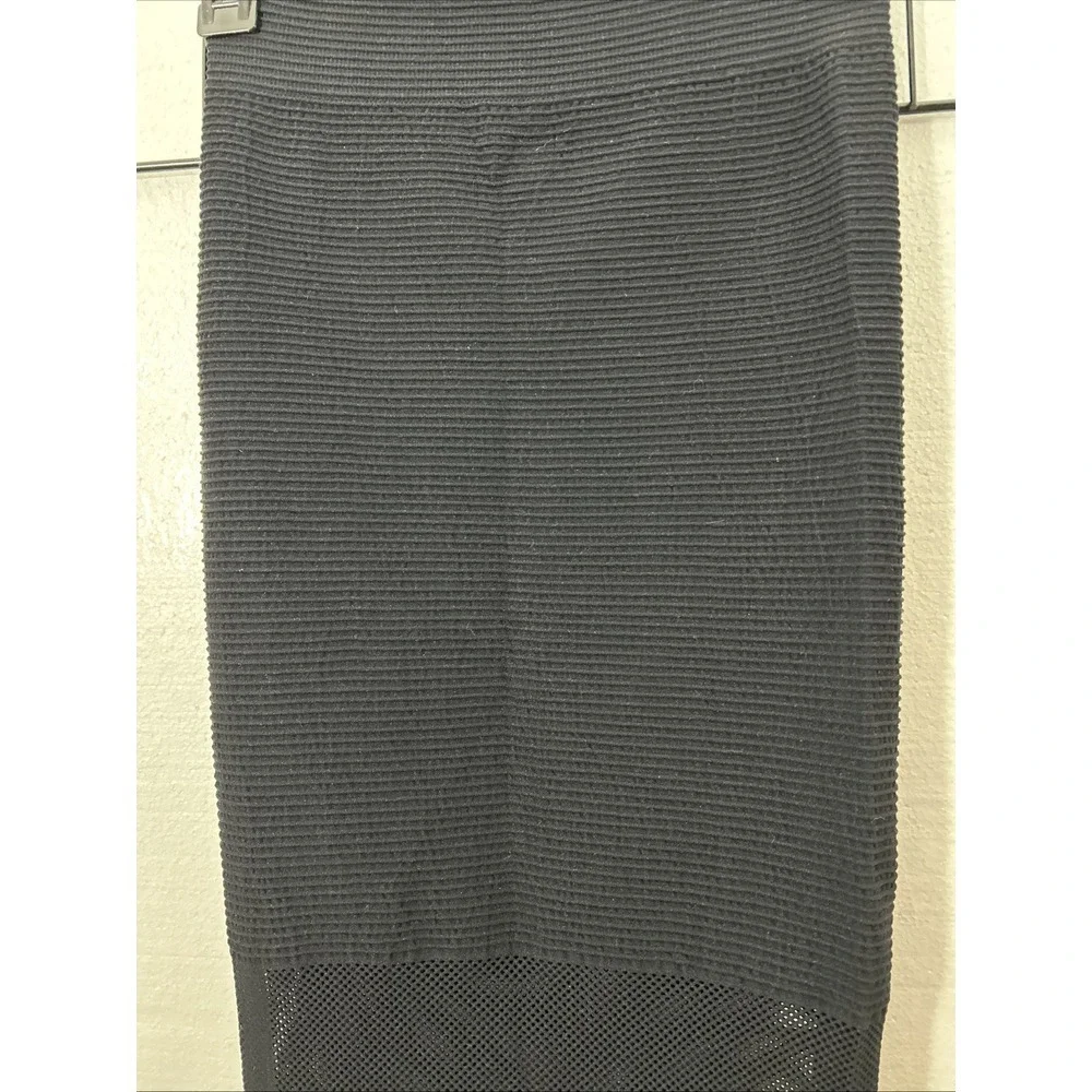 BCBGeneration Black‎ Crochet Midi Skirt Size XS SKU 60038